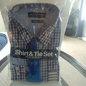 Nick Graham Shirt & Tie Set